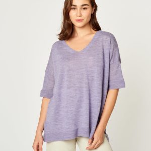 Polo Alpaca 99 De Baby Alpaca Color Morado