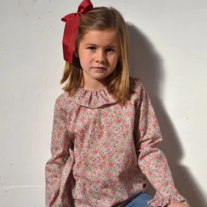 Camisa volante estampada invierno
